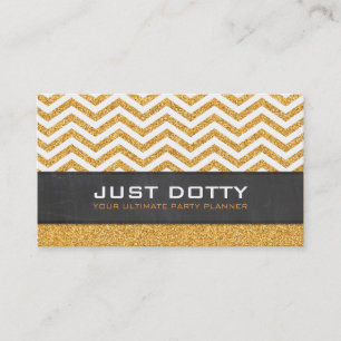 BOLD CARD chevron chalkboard rich gold glitter