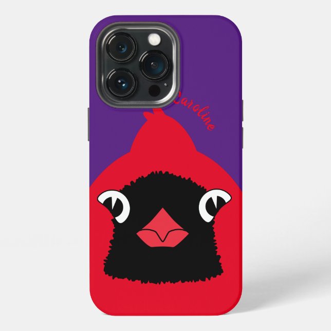 Bold Cardinal iPhone Case (Back)