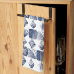 Bold Caribbean Tribal Mudcloth: White, Navy Blue Kitchen Towel<br><div class="desc">Immerse yourself in the bold chic of our Caribbean Tribal Mudcloth design. Perfect for fans of unique decor, this pattern combines modern abstract geometrics with traditional mudcloth influences, all set against a striking black backdrop with white tribal motifs. Inspired by the fusion of tribal, African, and Taino arts, this design...</div>