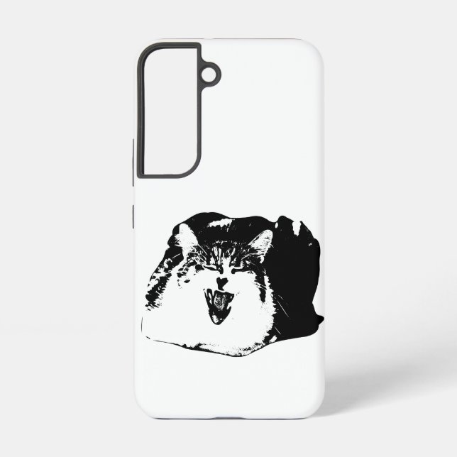 Bold Case, Cat Mark Samsung Galaxy S22 Case (Back)