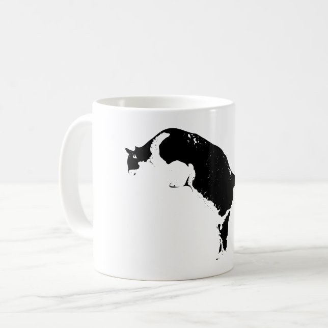 Bold Cat Form Coffee Mug (Front Left)