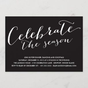 BOLD CELEBRATION HOLIDAY PARTY INVITATION