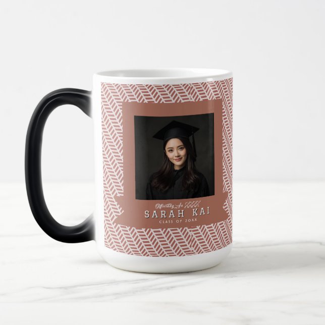 Bold Chevron Print Class Reunion Magic Mug (Left)