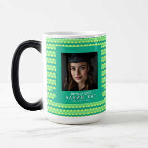 Bold Chevron Print Grandson Graduation Magic Mug