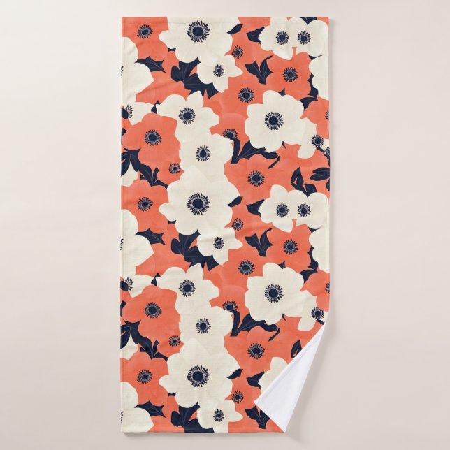 Bold & Chic Anemone Bath Towel (Bath Towel)