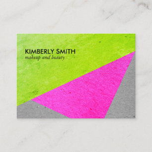 Bold Chic Speckled Colour Blocks Business Card