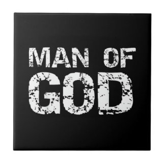 Bold Christian Quote for Men Faith Saying Gift Man Tile