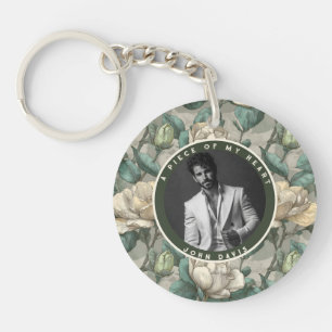 Bold Christmas Gifts For Boyfriend Custom Gardenia Keychain