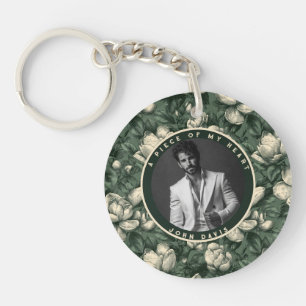 Bold Christmas Gifts For Dad Floral Gardenias Keychain