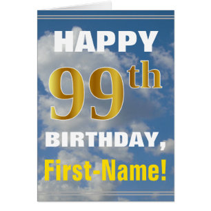 Bold, Ciel nuageux, Faux Gold 99e anniversaire + N