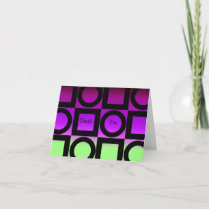 Bold Circles and Squares Thank You