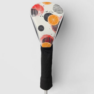 Bold Citrus Slice Stripes (6) Golf Head Cover