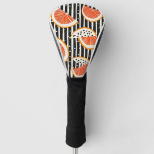 Bold Citrus Slice Stripes (8) Golf Head Cover
