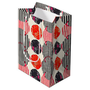 Bold Citrus Slice Stripes (9) Medium Gift Bag