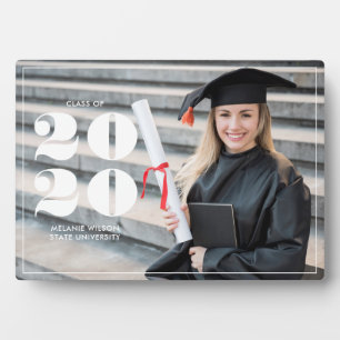 Bold "Class of 2021" Personalized Graduation Plaque