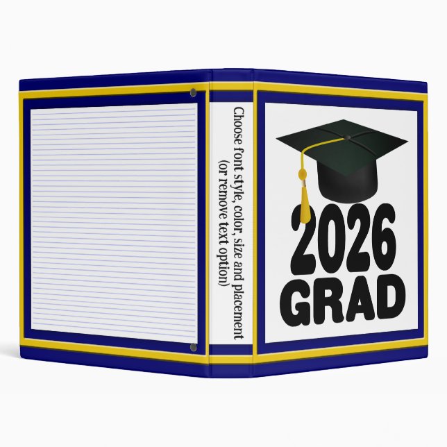 Bold Class of 2026 Graduation Binder (Background)