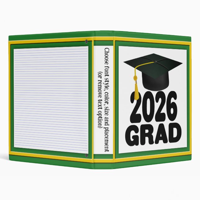 Bold Class of 2026 Graduation Binder (Background)