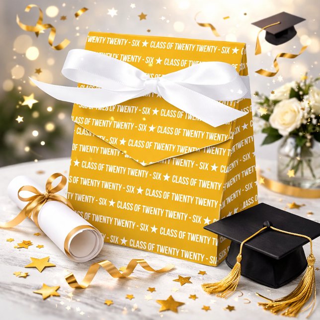 Bold Class of 2026 Graduation Pattern Favor Box (Creator Uploaded)