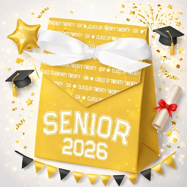 Bold Class of 2026 Graduation Pattern Favor Box (Creator Uploaded)