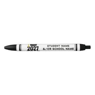 Bold Class of 2027 Graduation  Black Ink Pen