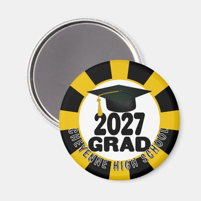 Bold Class of 2027 Graduation Magnet (Front/Back)