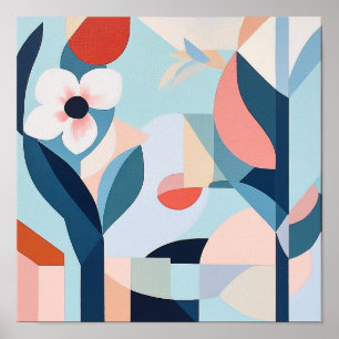 Bold Coastal Decor Minimalist Wall Art Poster