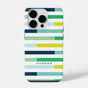 Bold Colorful Modern Stripes iPhone 14 Pro Case