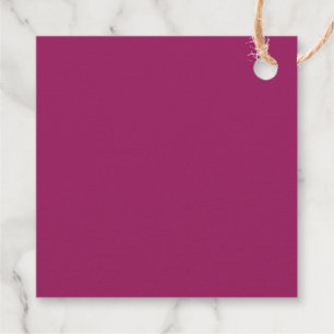 Bold Colour Block Wedding Invite – Magenta Favour Tags