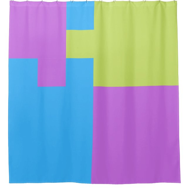 Bold Colour Blocks Green Blue Pink 7 (Front)