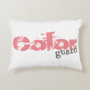 Bold Colour Guard Text Accent Pillow