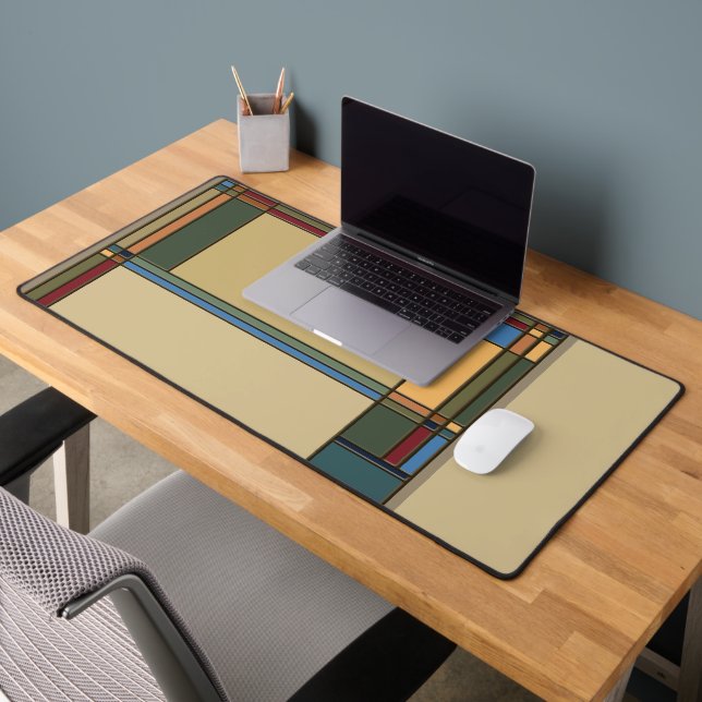 Bold Coloured Craftsman Style Desk Mat (Office 2)