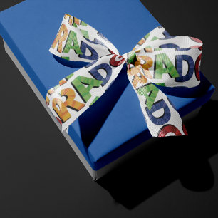 Bold Coloured Pattern Grad Satin Ribbon