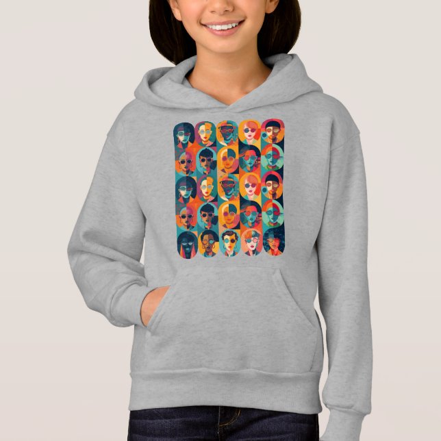 Bold, colourful faces celebrating individuality (Front)