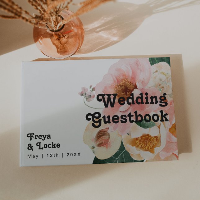 Bold Colourful Floral | Wedding Guestbook (Creator Uploaded)