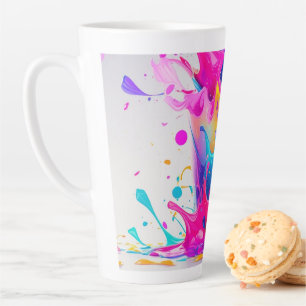 Bold Colourful Splash - Unique and Stylish Latte Mug