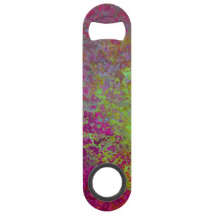 Bold, Colourful, Splatter Paint, Grunge Abstract Bar Key