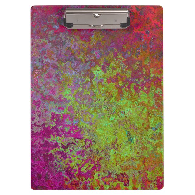 Bold, Colourful, Splatter Paint, Grunge Abstract Clipboard (Front)