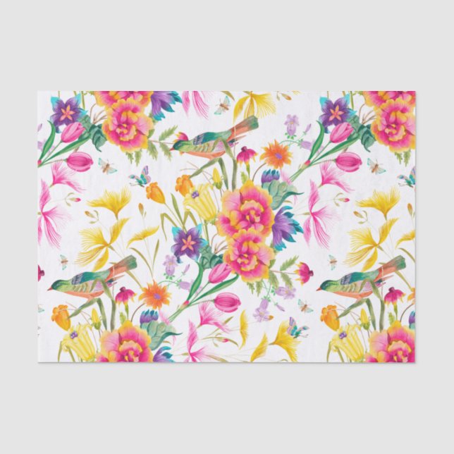 Bold Colourful Summer Pattern Tissue Paper (Front)