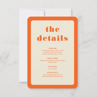 Bold Colours: Details Card