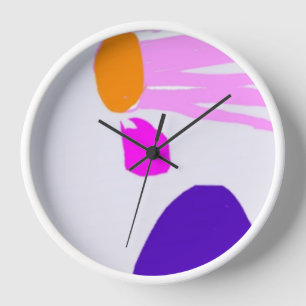 Bold colours dots  clock