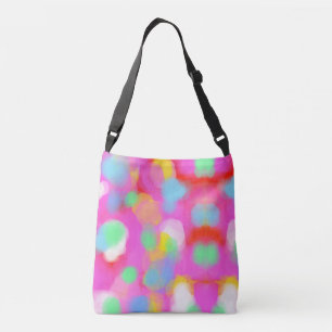 Bold colours, fine graphic design crossbody bag