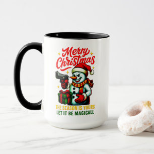 Bold Combo Mug Gangster Snowman unique Christmas 