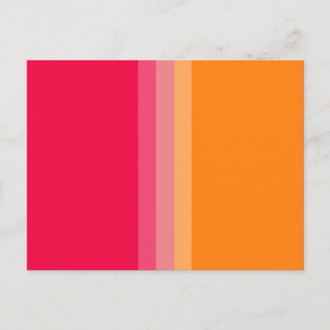 Bold Contrast Abstract Art Postcard (Front)