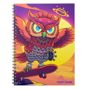🦉 Bold Cosmic Owl – Unleash Your Main Energy Notebook