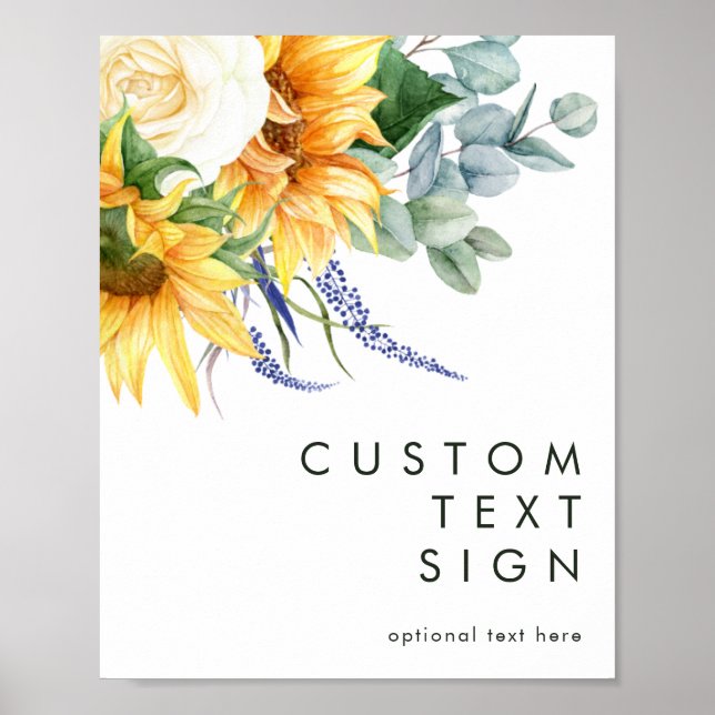 Bold Country Sunflower Cards and Gifts Custom Sign (Front)