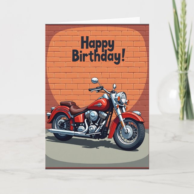 Bold Cruiser Birthday Card (Front)
