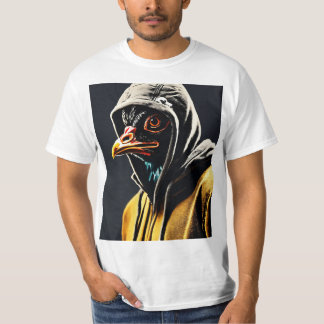 Bold Crystal Eagle Emblem T-Shirt: Embrace Fearles T-Shirt