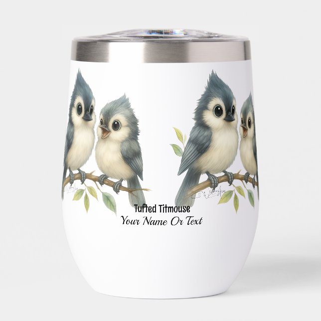 Bold Curious Tufted Titmouse (Front)