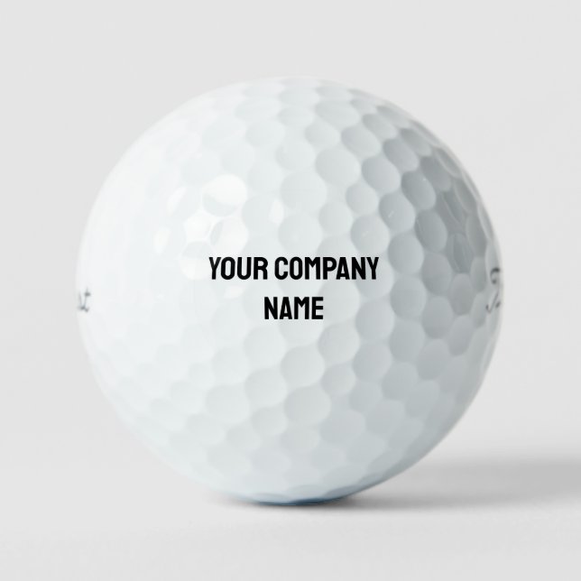 Bold Custom Company Name Titleist Pro V1 Golf Balls (Front)