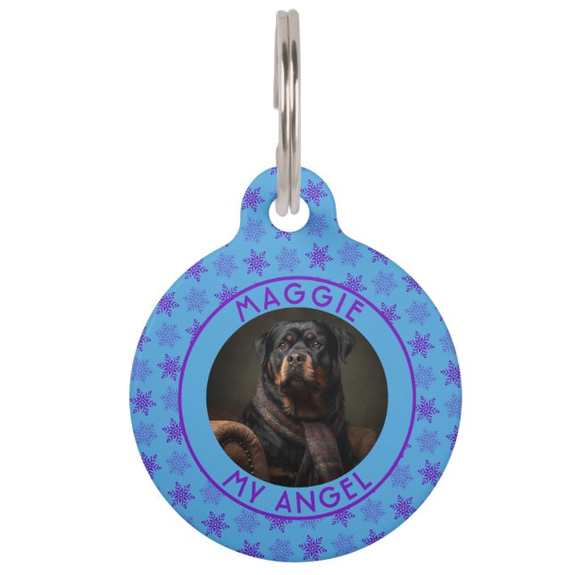 Bold Custom Personalized Pet Gift Xmas  Tag (Front)
